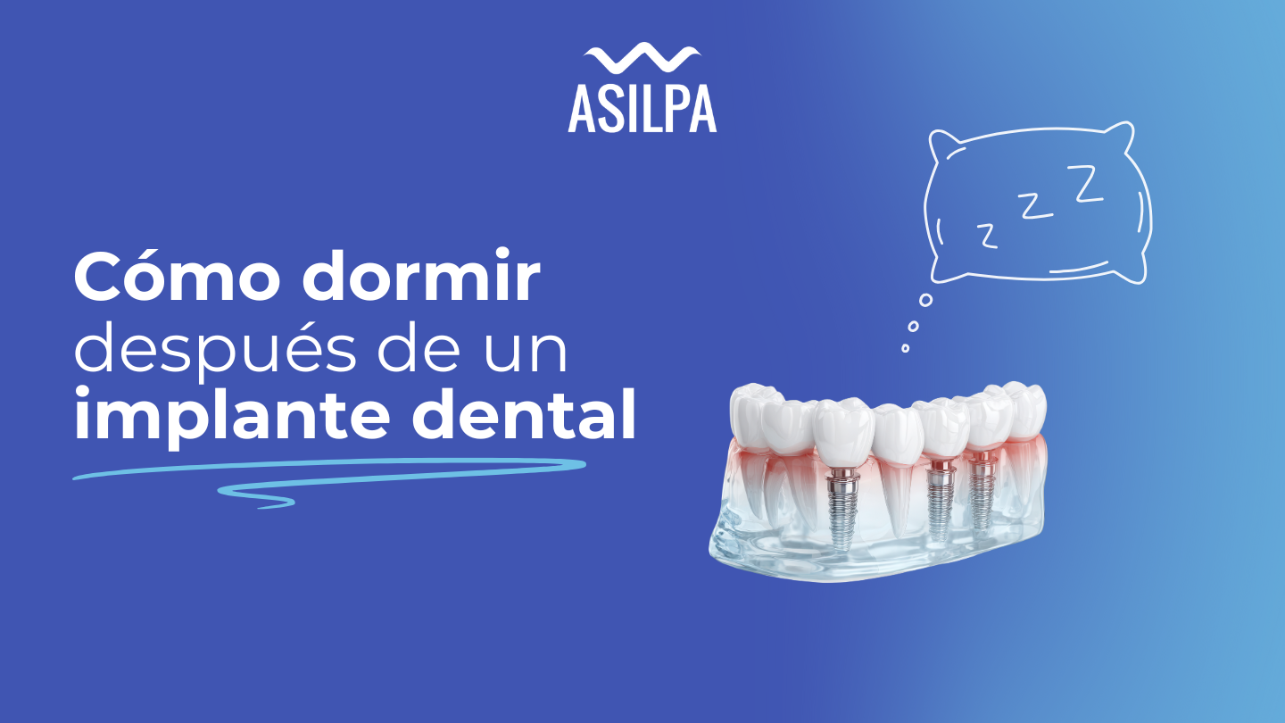 como dormir despues de un implante dental