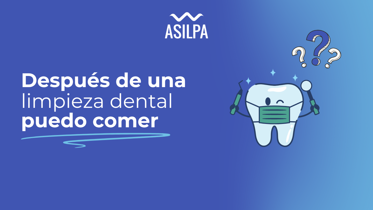 despues de una limpieza dental puedo comer​