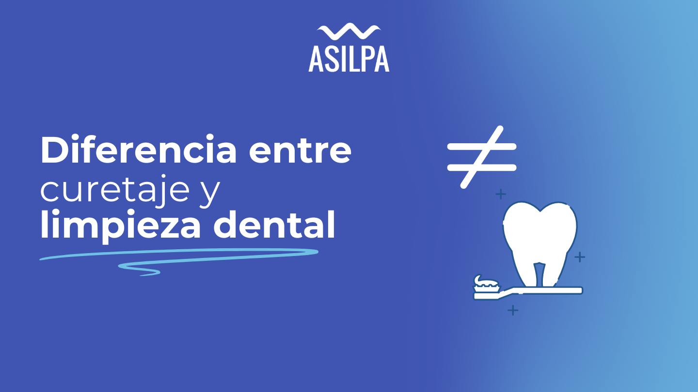diferencia entre curetaje y limpieza dental​